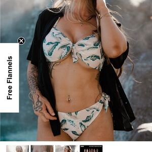 DIXXON Green Leaf Bikini top